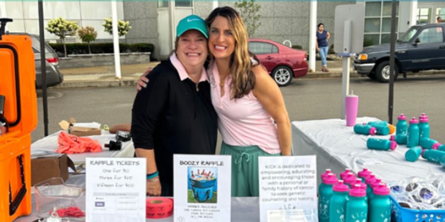 OROC Two women at a booth together